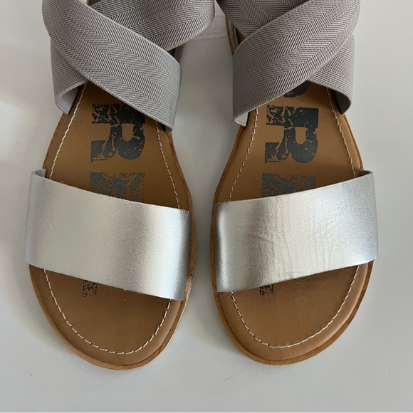 Sorel Silver Ella Sandals Size 8.5 - Picture 3 of 11